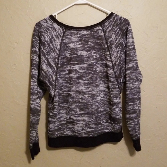 Tahari Heathered Black & Gray Sweater Small - Picture 5 of 6
